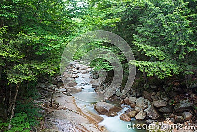 Franconia Notch New Hampshire Stock Photo