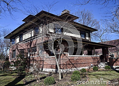 Frank Lloyd Wright in Beverly Editorial Stock Photo