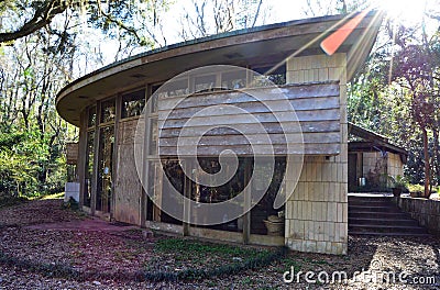 Frank Lloyd Wright Spring House, Tallahassee Florida Editorial Stock Photo