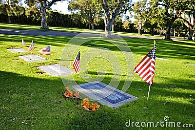 Frank Sinatra`s Gravesite Editorial Stock Photo