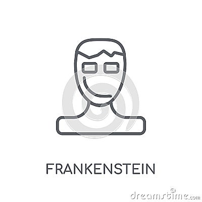 Frankenstein linear icon. Modern outline Frankenstein logo conce Vector Illustration