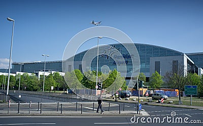 Frankfurt airport terminal 2 - modern building Editorial Stock Photo