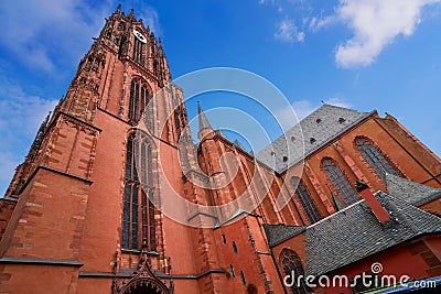 Frankfurt Cathedral Kaiserdon St Bartholomaus Stock Photo