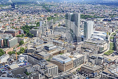 The Frankfurt City Editorial Stock Photo