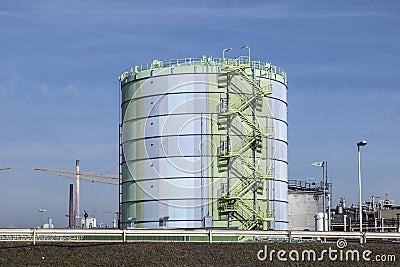 tank in industry park Editorial Stock Photo