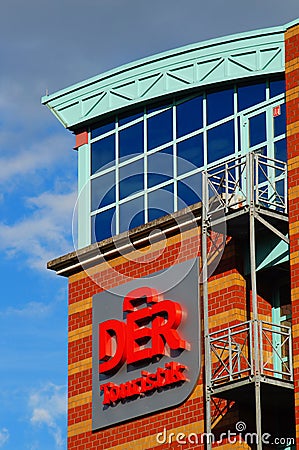 Headquarters of the DER Touristik Group in Frankfurt Editorial Stock Photo