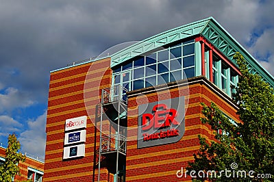 Headquarters of the DER Touristik Group in Frankfurt Editorial Stock Photo