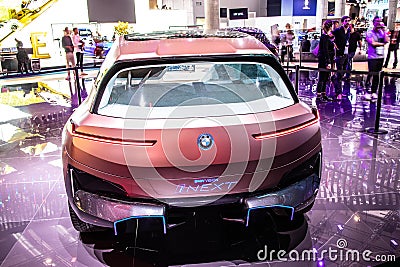 BMW Vision iNEXT Concept Prototype Car, IAA, fully electric, highly autonomous driving eco friendly future BMW SAV Editorial Stock Photo