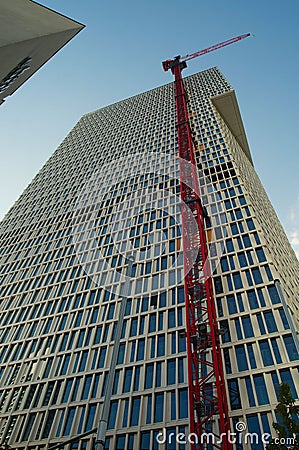 The construction site of the new Tower ONE is nearing completion. Editorial Stock Photo