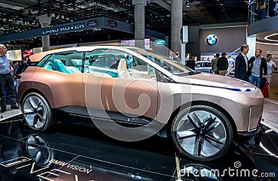 FRANKFURT, GERMANY - September 2019, International Motor Show: BMW iNEXT electric crossover Editorial Stock Photo