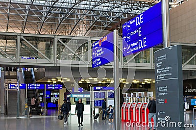 Frankfurt am Main airport Editorial Stock Photo