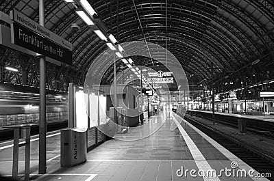 Frankfurt am Main Hauptbahnhof Editorial Stock Photo