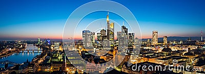 Frankfurt am Main Skyline Editorial Stock Photo