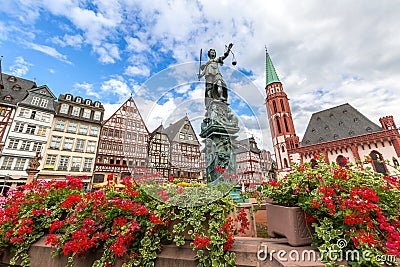 Frankfurt old town Stock Photo