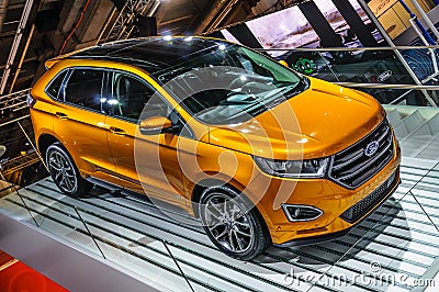 FRANKFURT - SEPT 2015: Ford Edge presented at IAA International Editorial Stock Photo