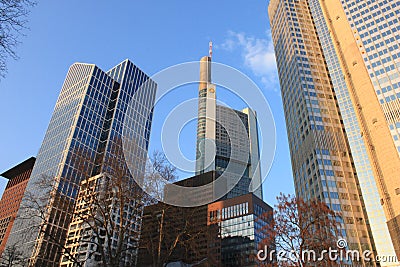 Frankfurt towers Editorial Stock Photo