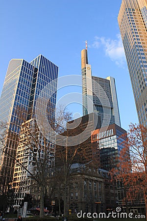 Frankfurt towers Editorial Stock Photo