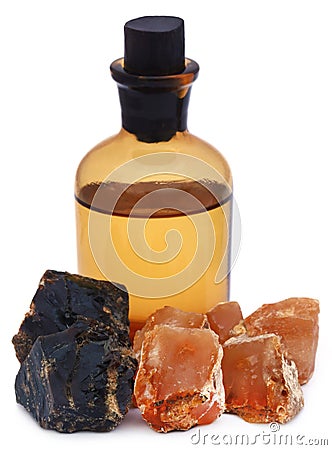 Frankincense dhoop with essential oil Stock Photo