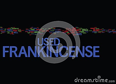 Frankincense Text Background Word Cloud Concept Stock Photo