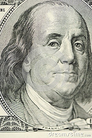 Franklin closeup portrait Stock Photo