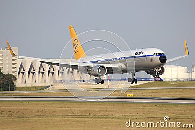 Condor retro Boeing 767 Editorial Stock Photo