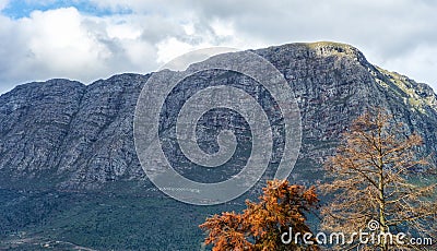 Franschhoek wineland area, South Africa Stock Photo