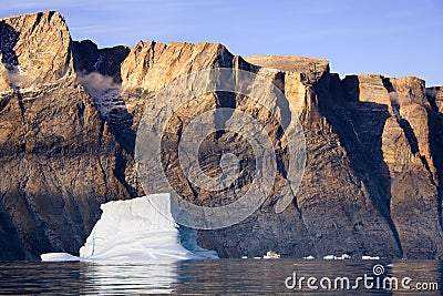 Franz Joseph Fjord - Eastern Greenland Stock Photo