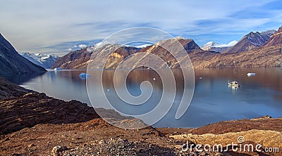 Franz Joseph Fjord - Greenland Stock Photo