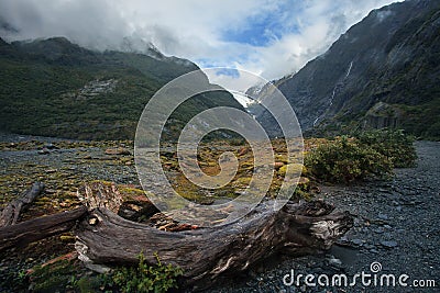 Franz joseph glacier south island new zealand importand landmark to traveling Stock Photo