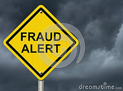 Fraud Alert Stock Photo