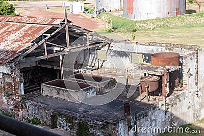 Former meat factory in Fray Bentos Editorial Stock Photo