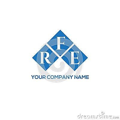 FRE letter logo design on WHITE background. FRE creative initials letter logo concept. FRE letter design Vector Illustration