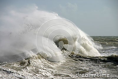 Freak wave Stock Photo