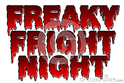 Freaky Fright Night halloween theme Stock Photo