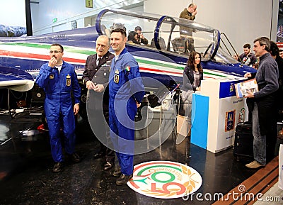 Frecce Tricolori acrobatic flying circus Editorial Stock Photo