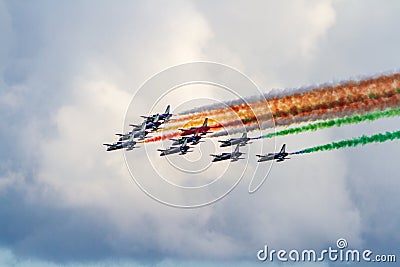 Frecce tricolori Editorial Stock Photo