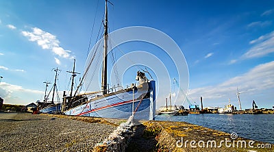 Frederikshavn, Denmark - may 20 2020: A fishing vessel Anna Bang moored at a pier. Editorial Stock Photo