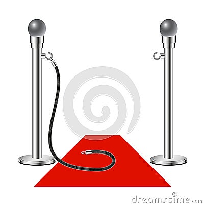 Free admission - Red carpet Vector Illustration