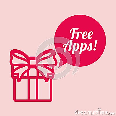 Free apps design Vector Illustration