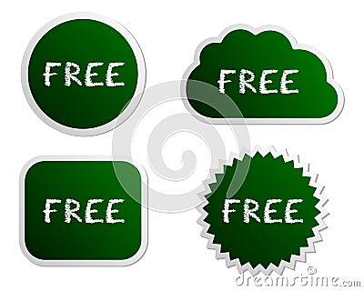 Free buttons Vector Illustration