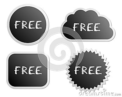 Free buttons Vector Illustration