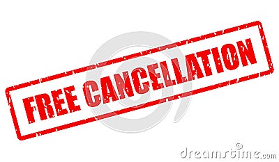 Free cancellation vector stamp Vector Illustration