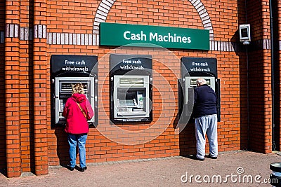 Free Cash Withdrawals Editorial Stock Photo
