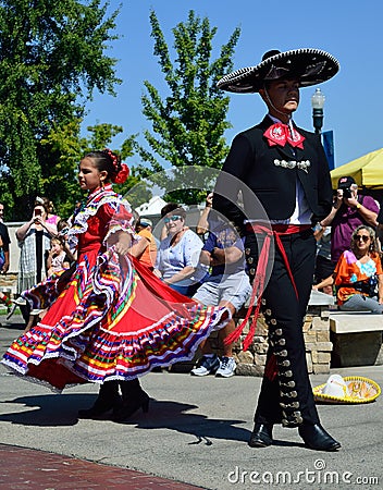 Man and Woman Flemenco Dancers Boise Idaho Editorial Stock Photo