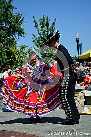 Man and Woman Flemenco Dancers Boise Idaho Editorial Stock Photo