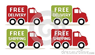 Free delivery Vector Illustration