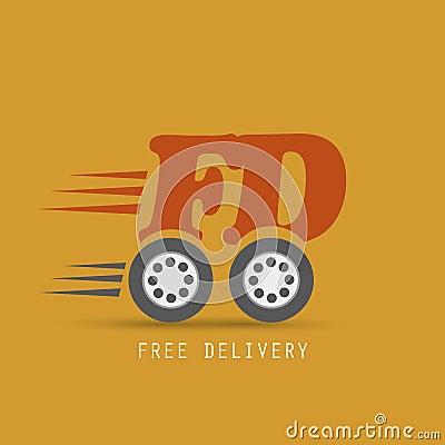 Free delivery design Vector Illustration