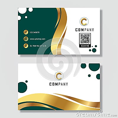 free download vector business card luxurious templates Vector Illustration
