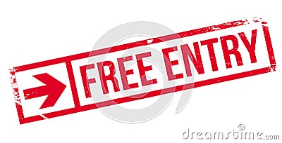 Free entry stamp Stock Photo