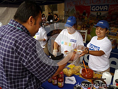 Free Food From Goya Foods Editorial Stock Photo